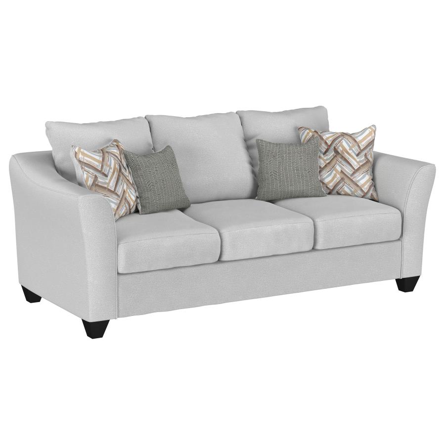 (image for) Salizar 2-piece Upholstered Flared Arm Sofa Set Sand