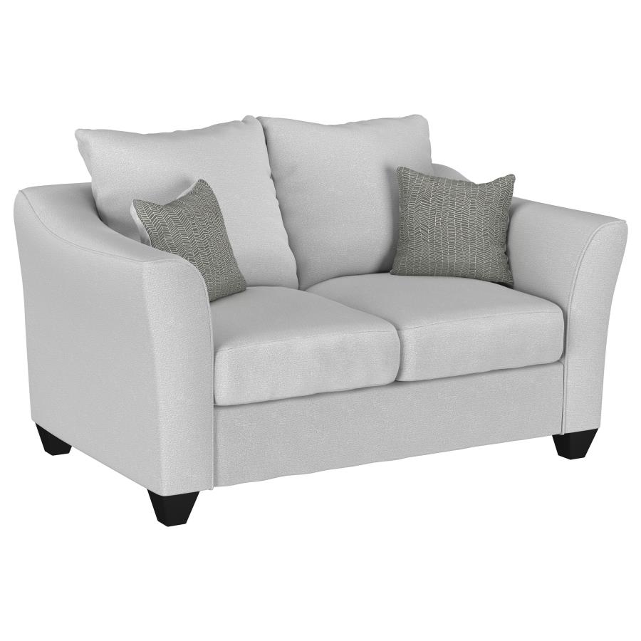 (image for) Salizar 2-piece Upholstered Flared Arm Sofa Set Sand