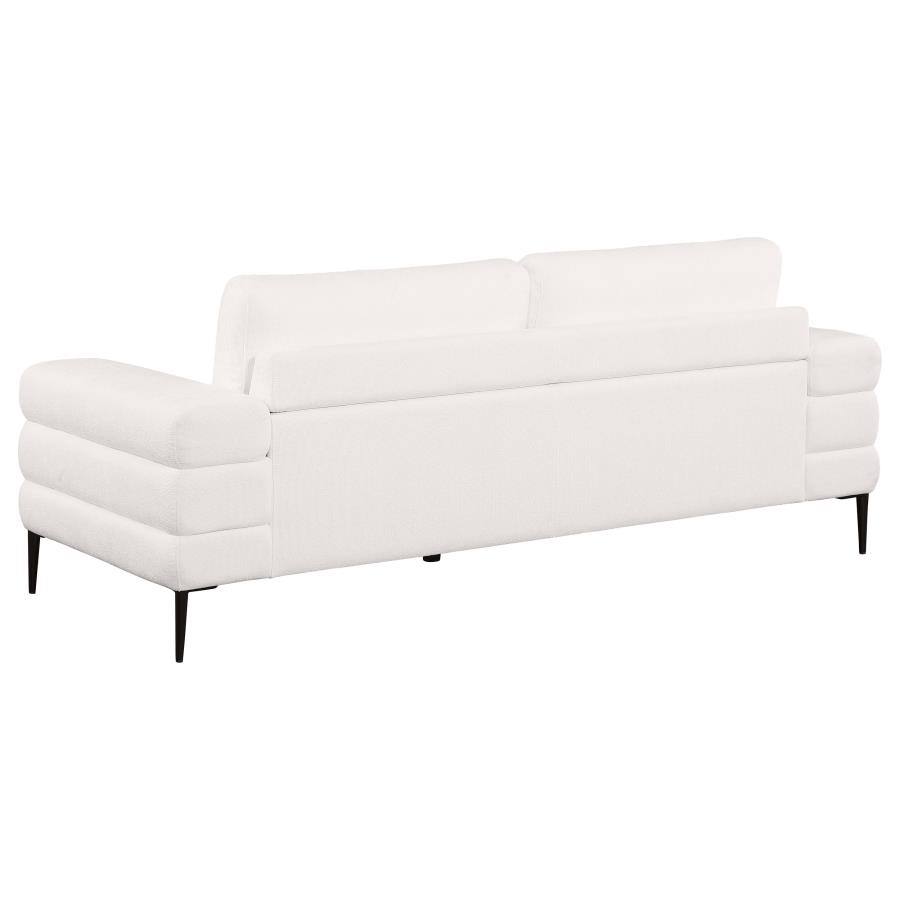 (image for) Jessel 2-piece Chenille Upholstered Sofa Set Ivory