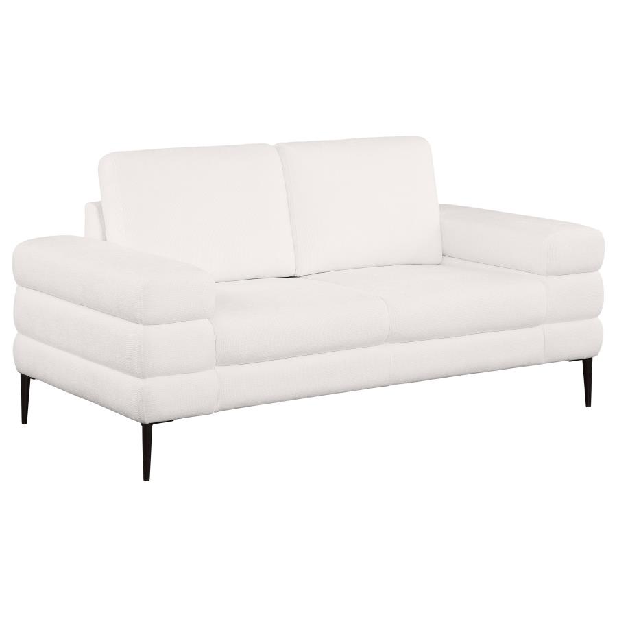 (image for) Jessel 2-piece Chenille Upholstered Sofa Set Ivory