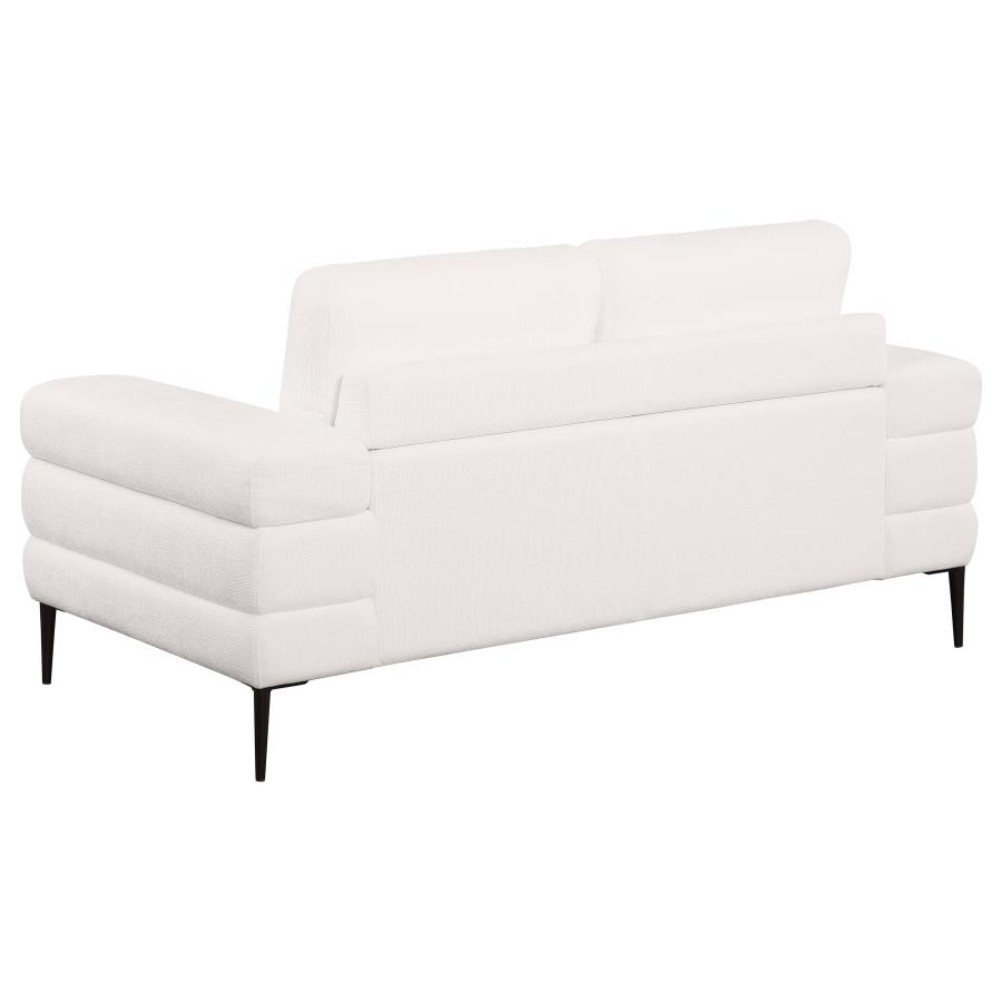 (image for) Jessel 2-piece Chenille Upholstered Sofa Set Ivory