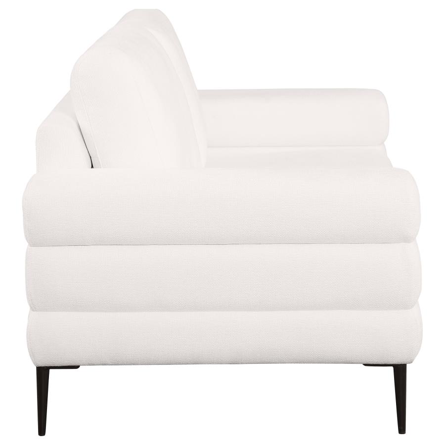 (image for) Jessel 2-piece Chenille Upholstered Sofa Set Ivory