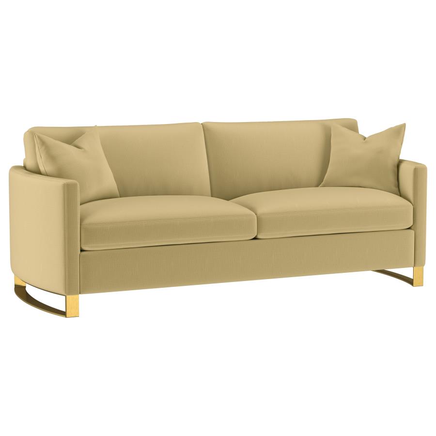 (image for) Corliss Upholstered Curved Track Arm Sofa Camel