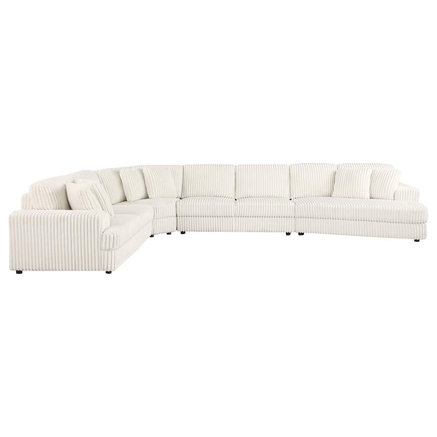 (image for) Emberson 4-piece Upholstered Modular Sectional Sofa Ivory - Click Image to Close