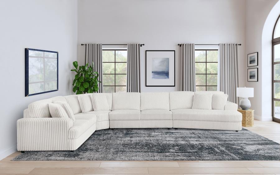 (image for) Emberson 4-piece Upholstered Modular Sectional Sofa Ivory