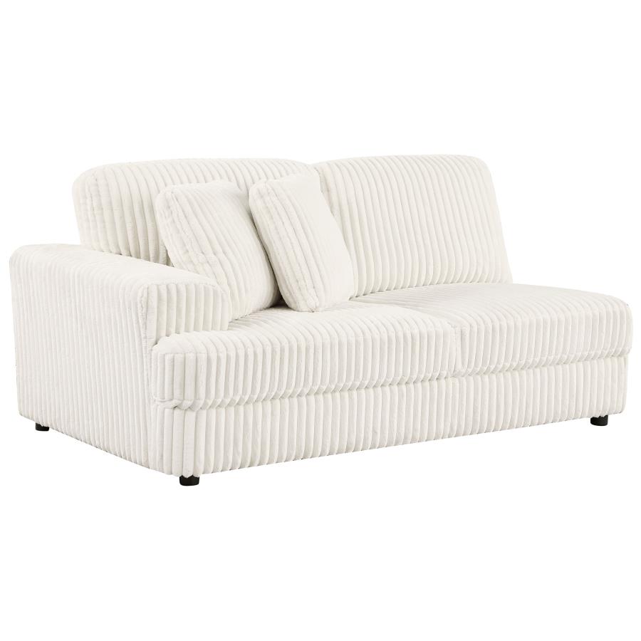 (image for) Emberson Upholstered LAF Loveseat Ivory - Click Image to Close