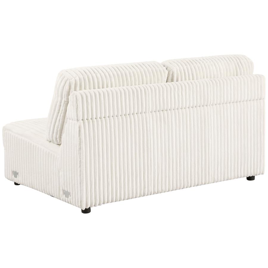 (image for) Emberson Upholstered Armless Loveseat Ivory