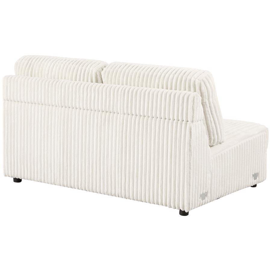 (image for) Emberson Upholstered Armless Loveseat Ivory