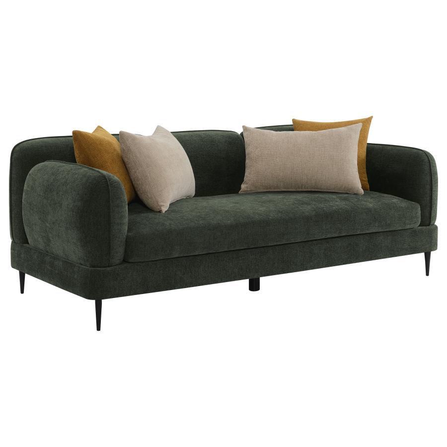 (image for) Jade 2-piece Chenille Upholstered Sofa Set Green