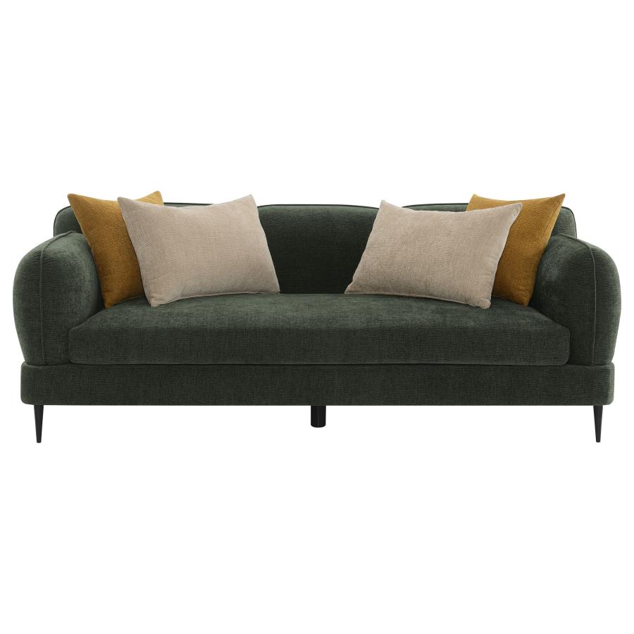 (image for) Jade 2-piece Chenille Upholstered Sofa Set Green