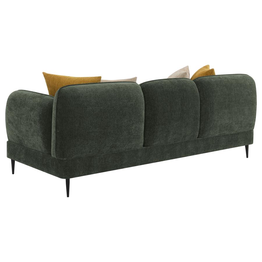 (image for) Jade 2-piece Chenille Upholstered Sofa Set Green