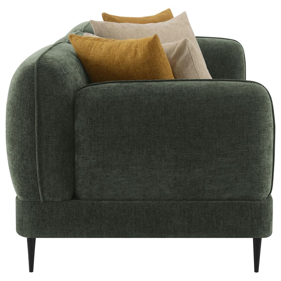 (image for) Jade 2-piece Chenille Upholstered Sofa Set Green