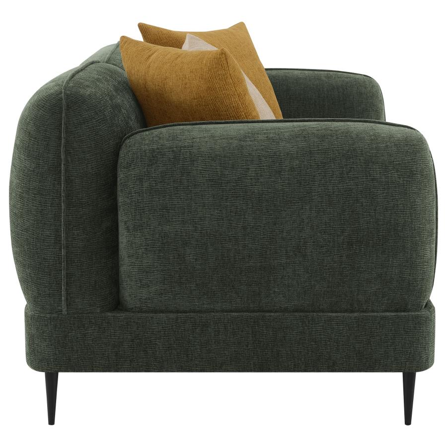 (image for) Jade 2-piece Chenille Upholstered Sofa Set Green