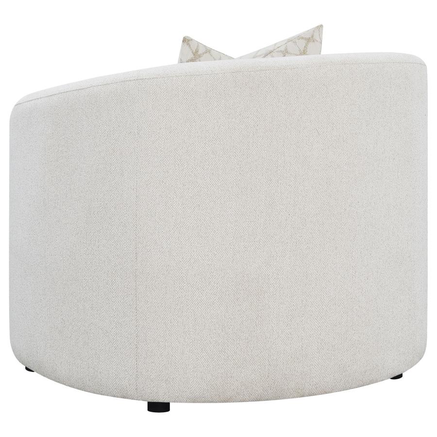 (image for) Rainn Boucle Upholstered Sloped Arm Accent Chair Latte