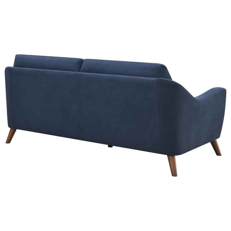 (image for) Gano Upholstered Sloped Arm Sofa Navy Blue