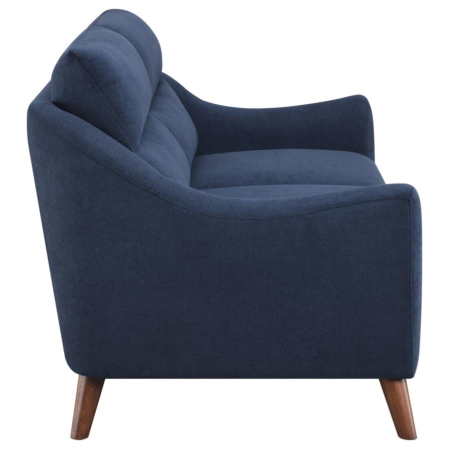 (image for) Gano Upholstered Sloped Arm Loveseat Navy Blue