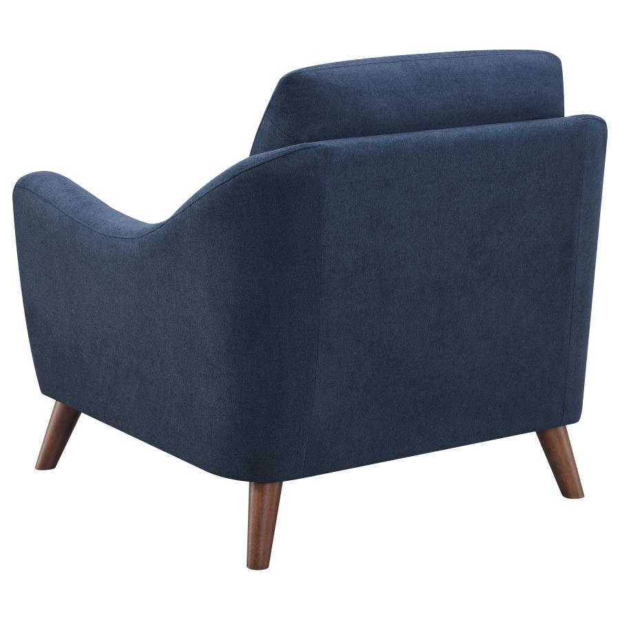 (image for) Gano Upholstered Sloped Arm Accent Chair Navy Blue