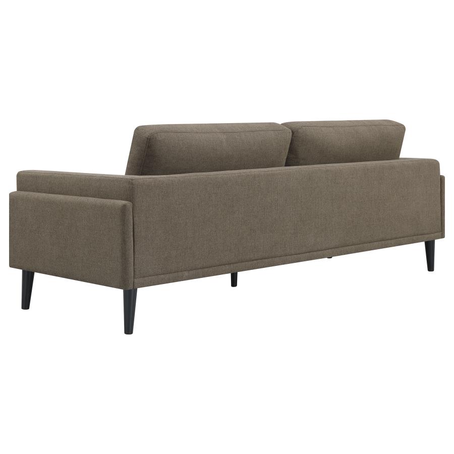 (image for) Rilynn 2-piece Upholstered Track Arm Sofa Set Brown