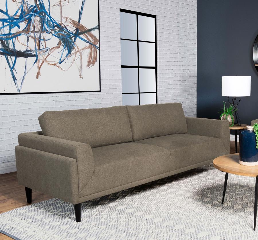 (image for) Rilynn Upholstered Track Arm Sofa Brown