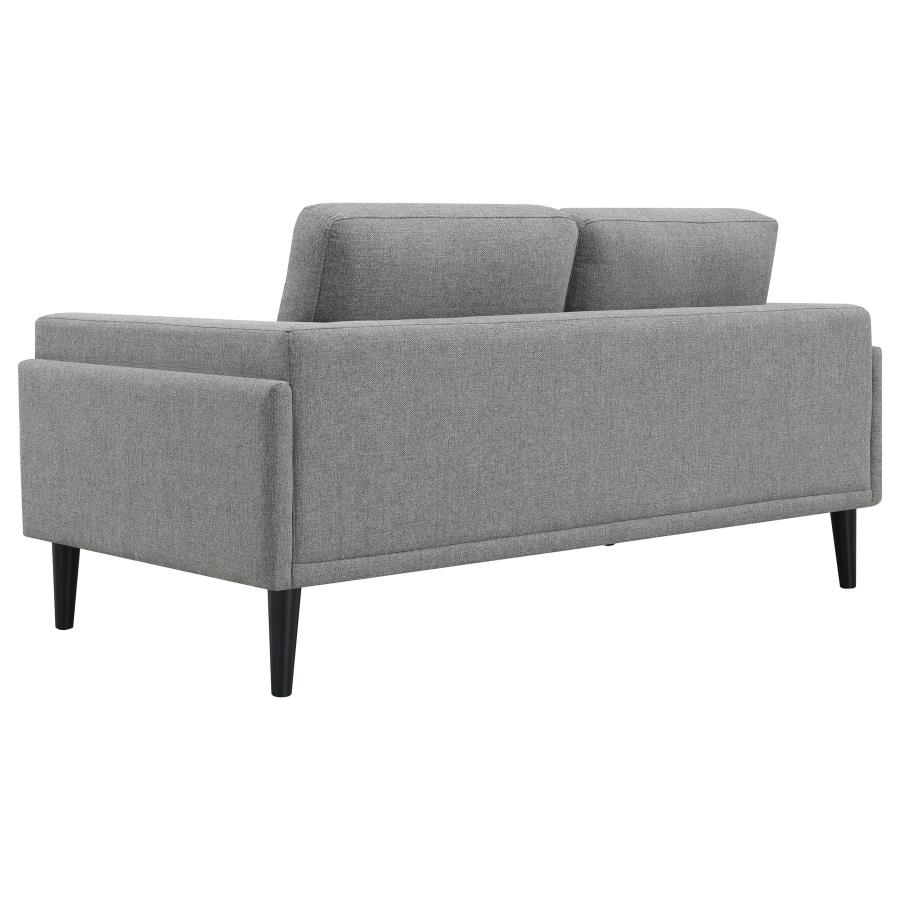 (image for) Rilynn 2-piece Upholstered Track Arm Sofa Set Grey