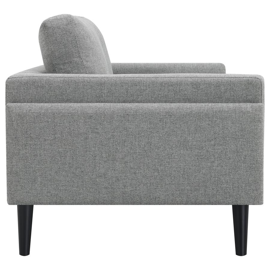 (image for) Rilynn 2-piece Upholstered Track Arm Sofa Set Grey