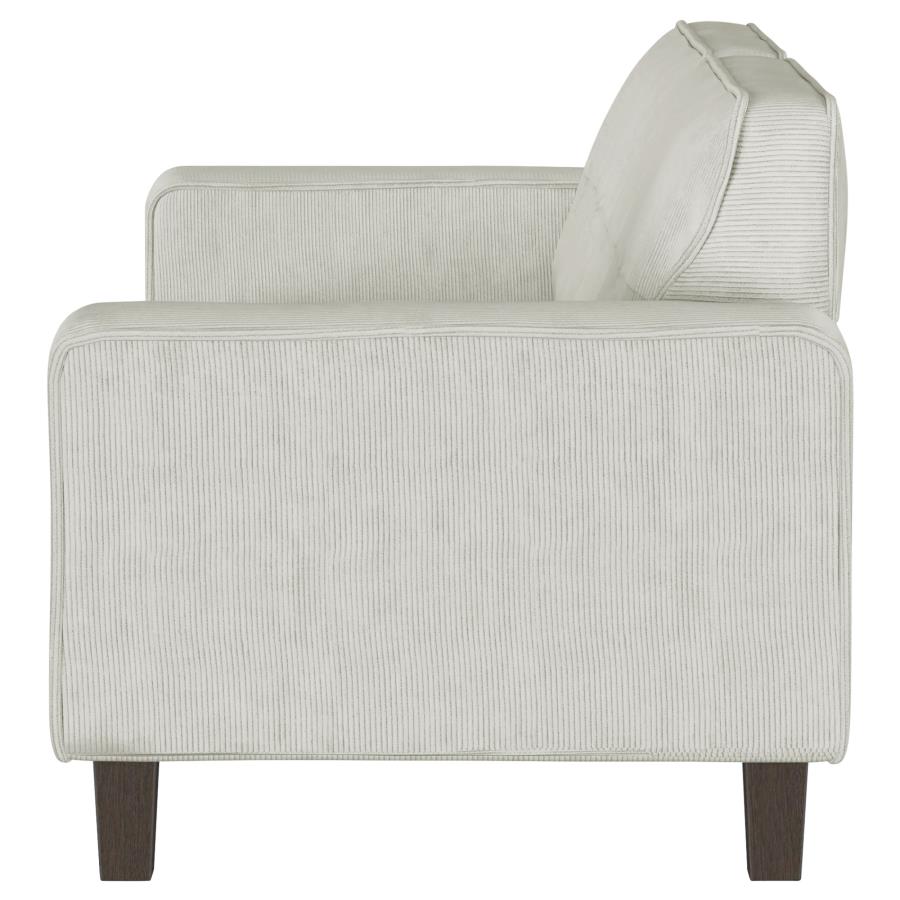 (image for) Deerhurst Upholstered Track Arm Tufted Sofa Greige