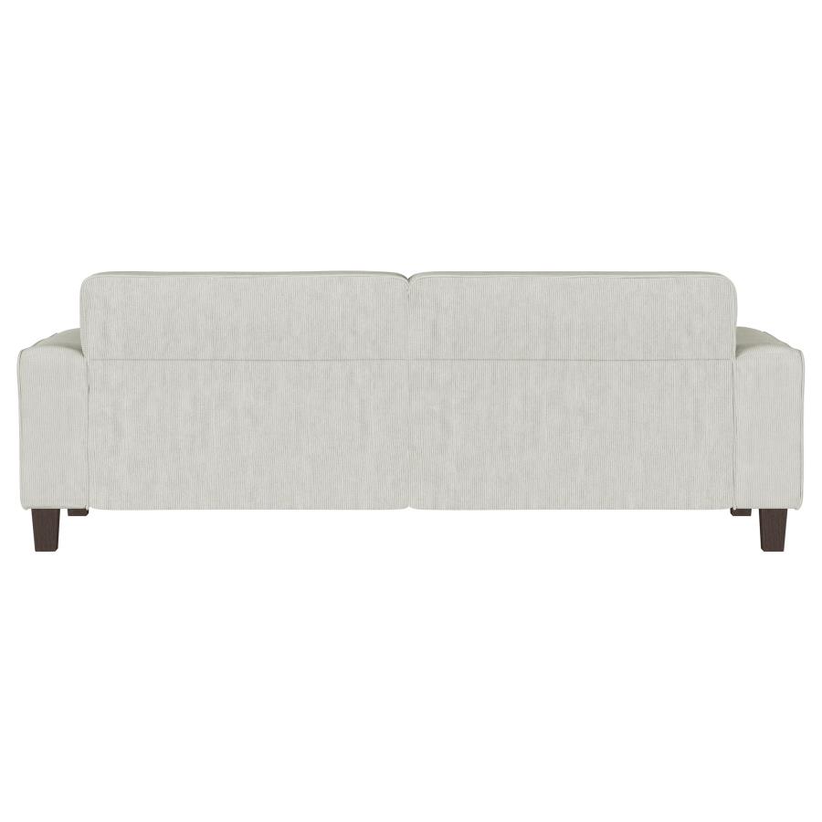 (image for) Deerhurst Upholstered Track Arm Tufted Sofa Greige