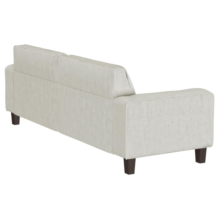 (image for) Deerhurst Upholstered Track Arm Tufted Sofa Greige