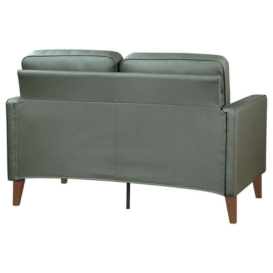 (image for) Jonah Upholstered Track Arm Loveseat Green