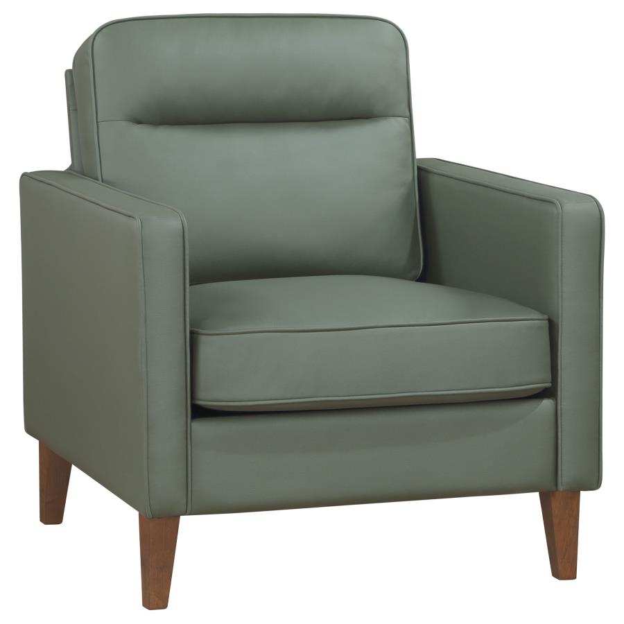 (image for) Jonah Upholstered Track Arm Accent Chair Green