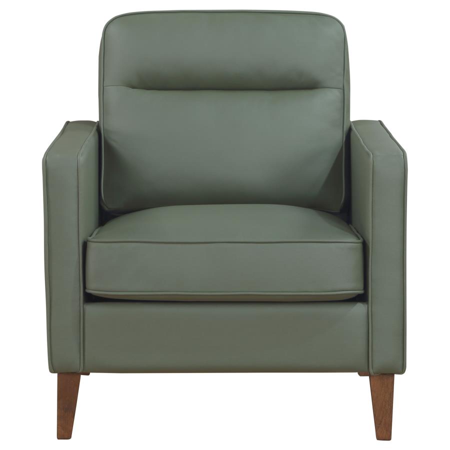 (image for) Jonah Upholstered Track Arm Accent Chair Green