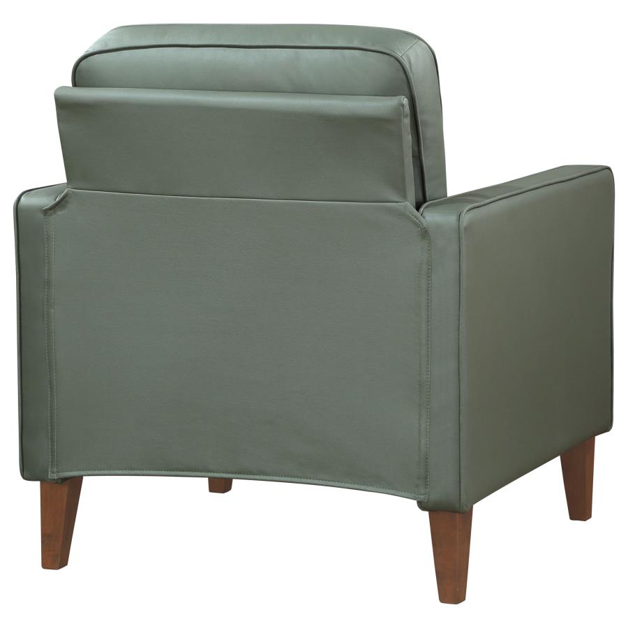 (image for) Jonah Upholstered Track Arm Accent Chair Green