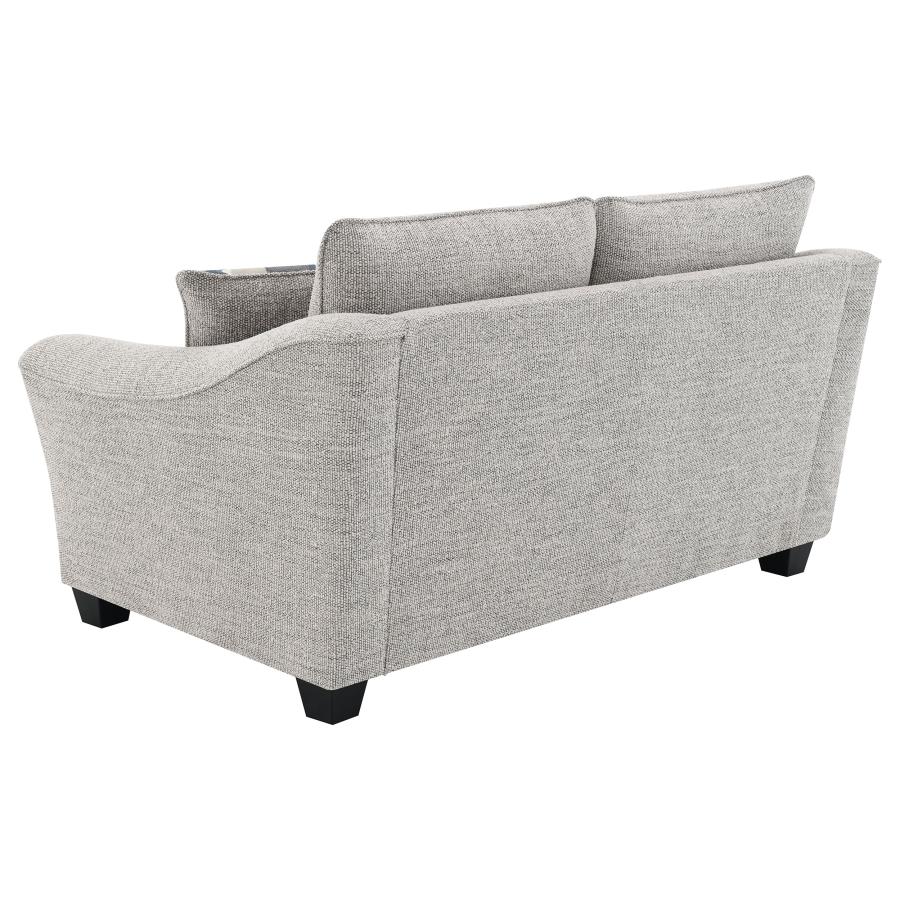 (image for) Tomkins 2-piece Boucle Upholstered Sofa Set Light Grey