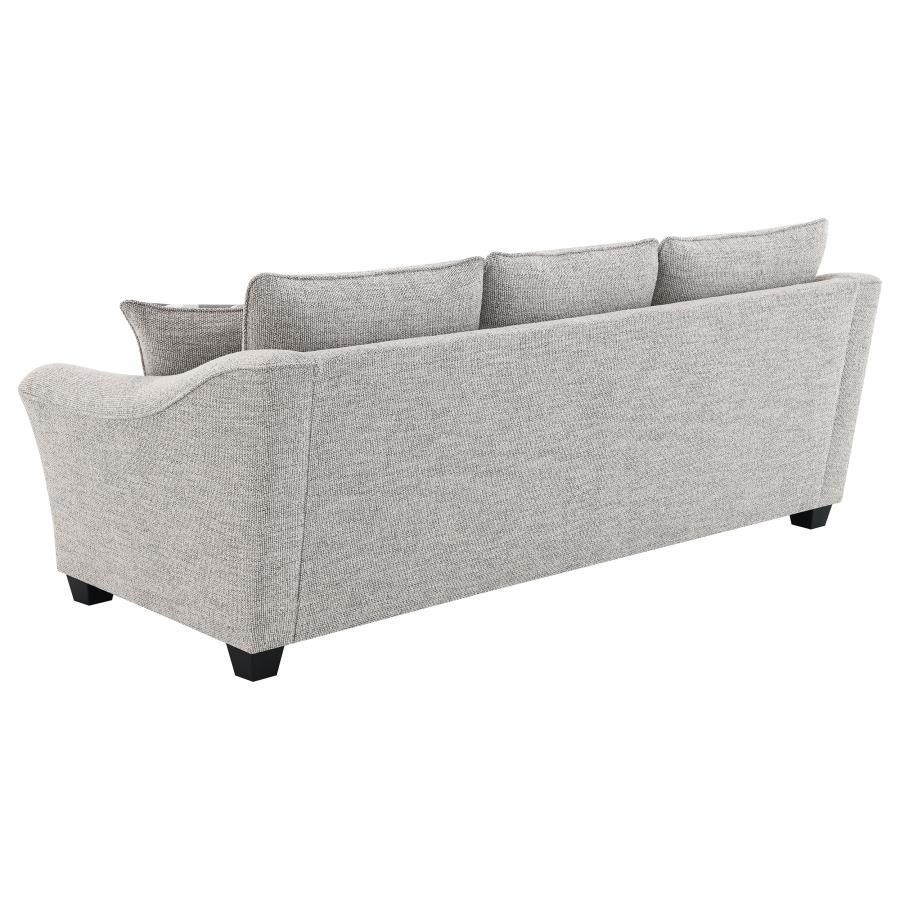 (image for) Tomkins 3-piece Boucle Upholstered Sofa Set Light Grey