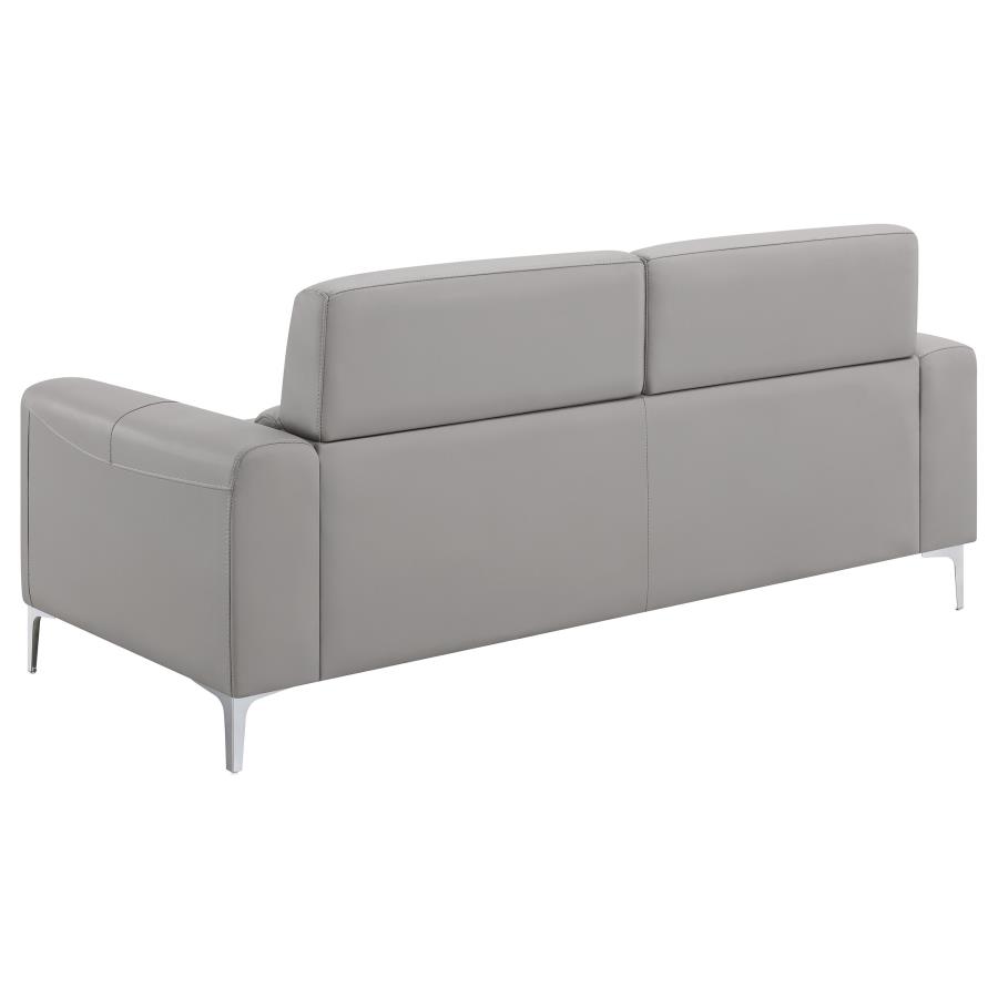 (image for) Glenmark 2-piece Upholstered Track Arm Sofa Set Taupe