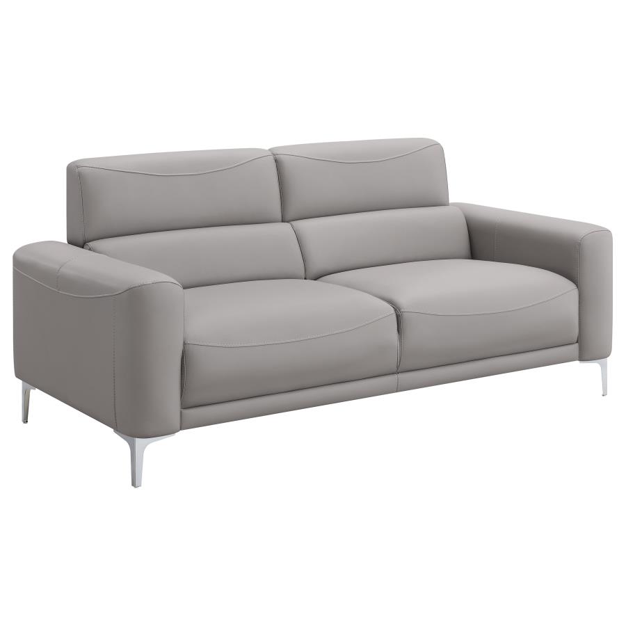 (image for) Glenmark 3-piece Upholstered Track Arm Sofa Set Taupe