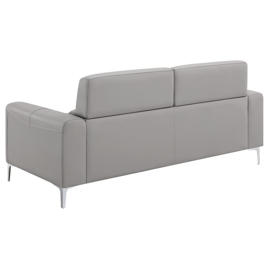 (image for) Glenmark 3-piece Upholstered Track Arm Sofa Set Taupe