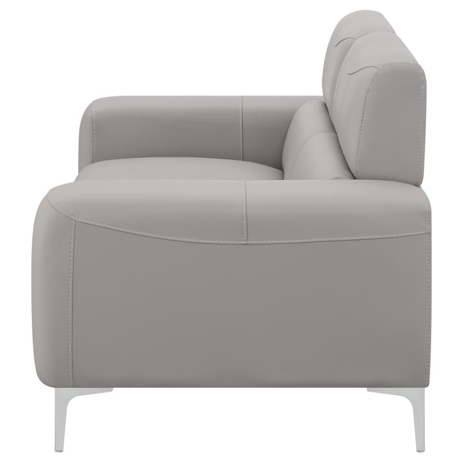 (image for) Glenmark Upholstered Track Arm Loveseat Taupe