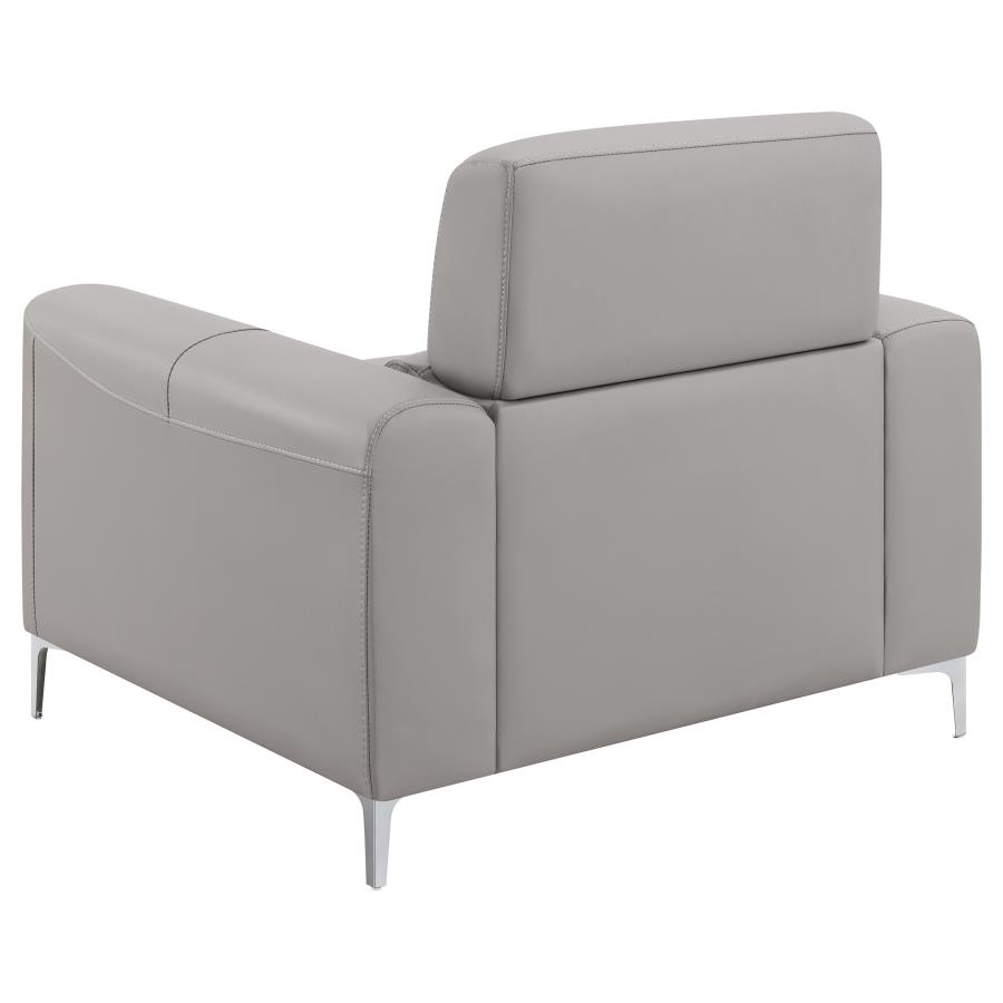 (image for) Glenmark Upholstered Track Arm Accent Chair Taupe