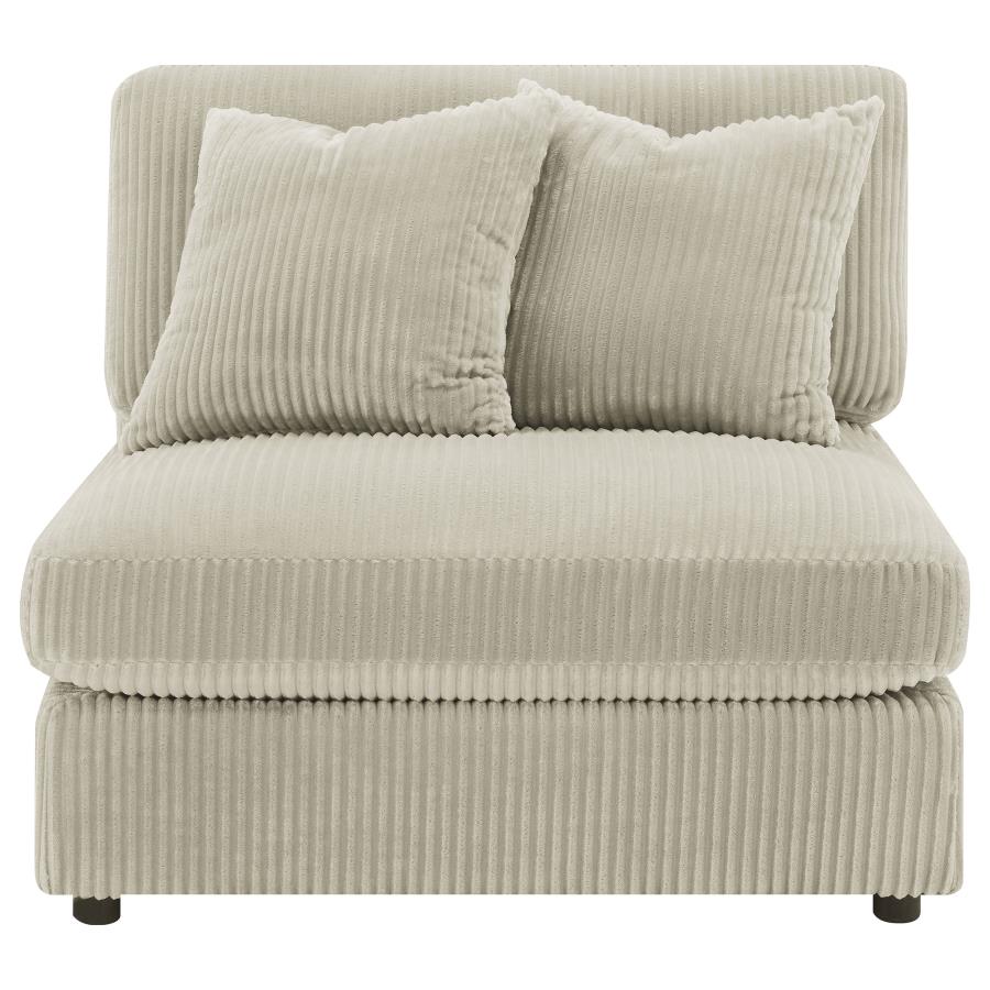 (image for) Blaine Upholstered Armless Chair Sand