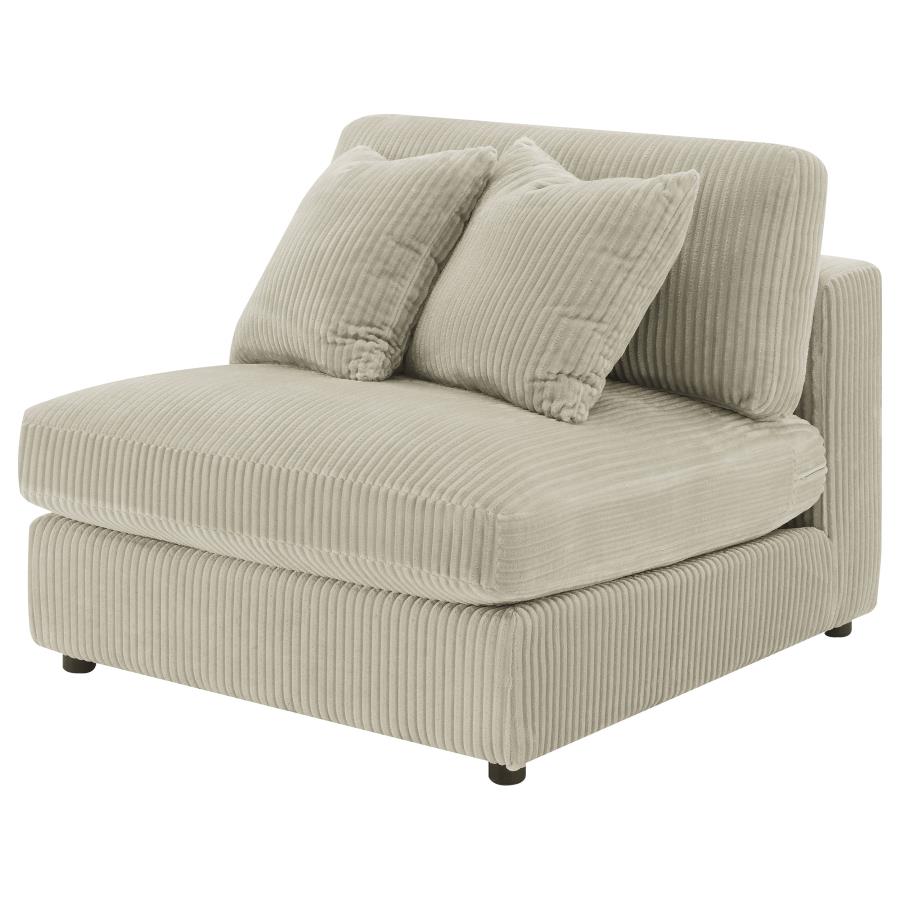 (image for) Blaine Upholstered Armless Chair Sand