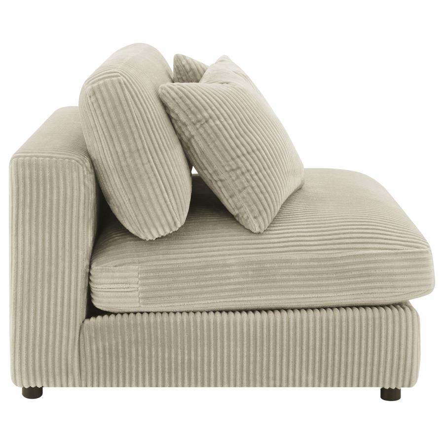 (image for) Blaine Upholstered Armless Chair Sand