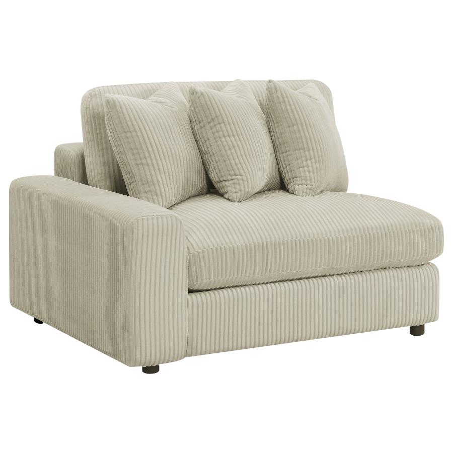 (image for) Blaine Upholstered Reversible Chaise Sectional Sofa Sand