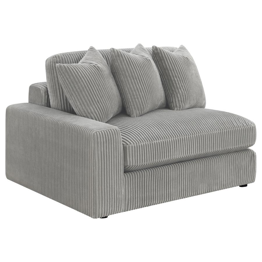 (image for) Blaine Upholstered Reversible Chaise Sectional Sofa Fog