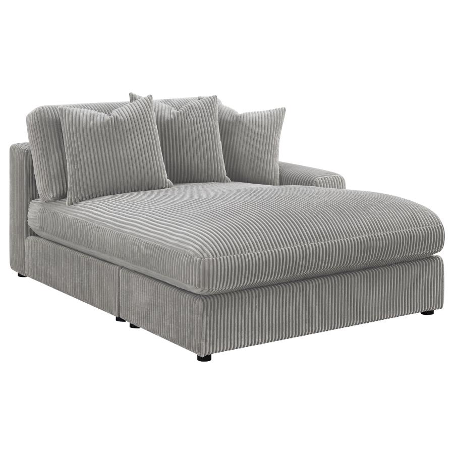 (image for) Blaine Upholstered Reversible Chaise Sectional Sofa Fog