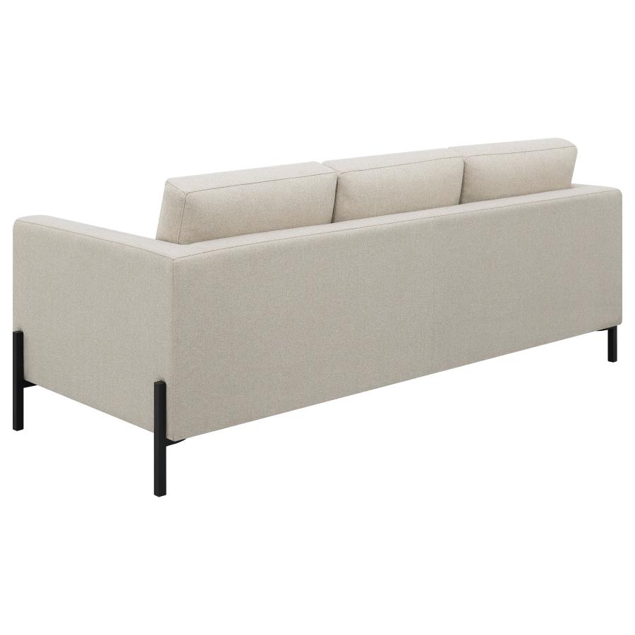 (image for) Tilly 2-piece Upholstered Track Arm Sofa Set Oatmeal