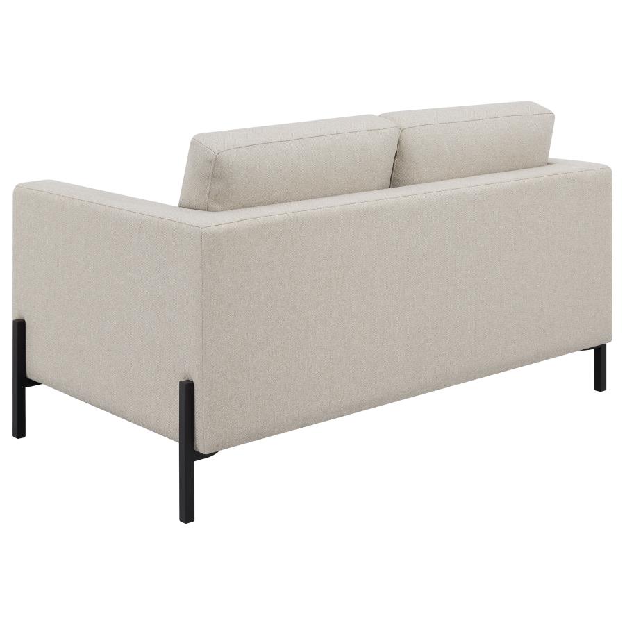 (image for) Tilly 2-piece Upholstered Track Arm Sofa Set Oatmeal