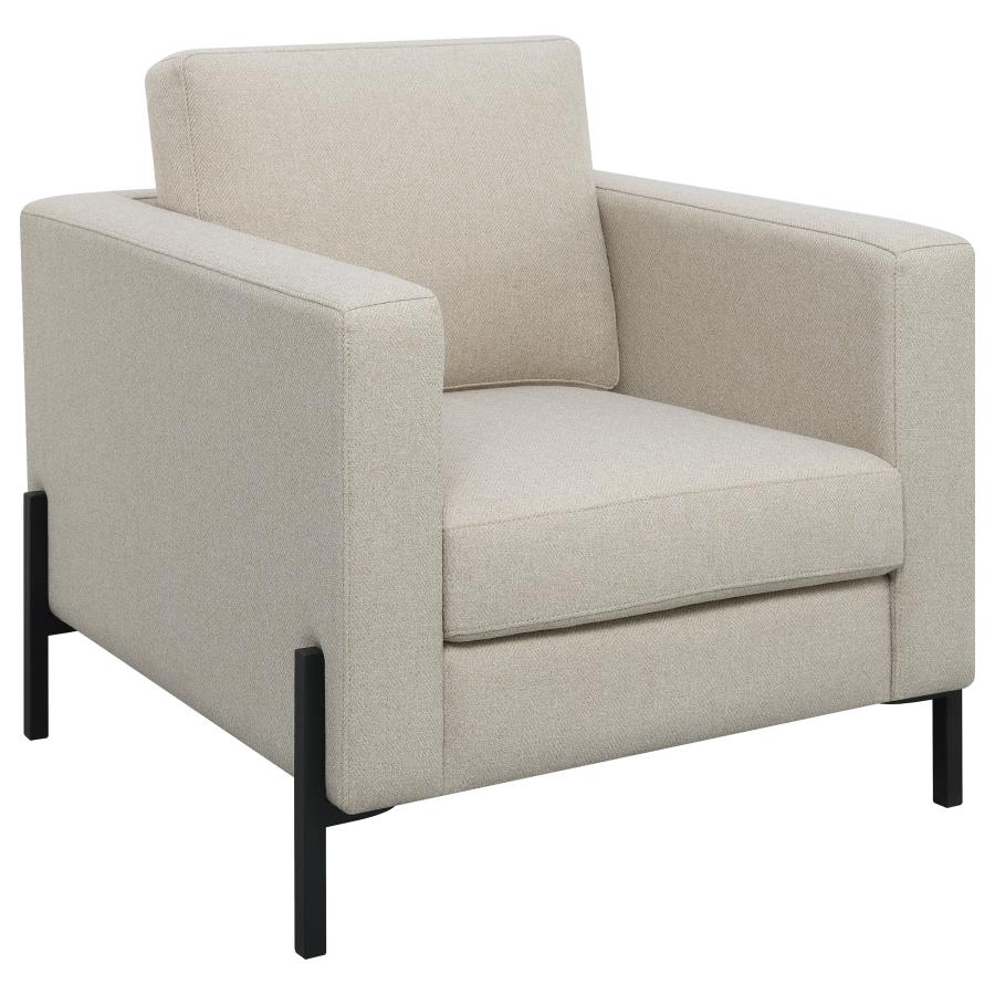 (image for) Tilly 3-piece Upholstered Track Arm Sofa Set Oatmeal