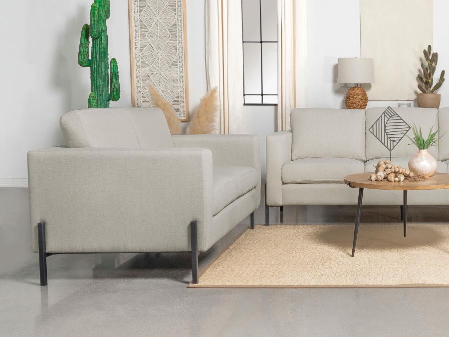 (image for) Tilly Upholstered Track Arm Loveseat Oatmeal