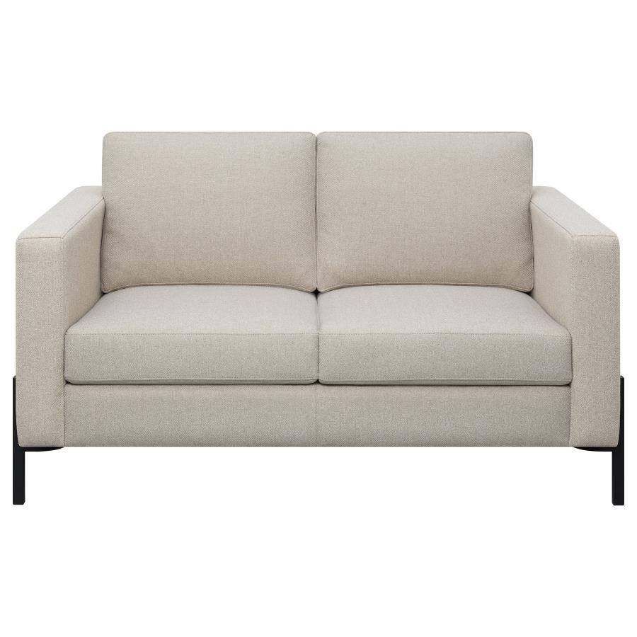 (image for) Tilly Upholstered Track Arm Loveseat Oatmeal